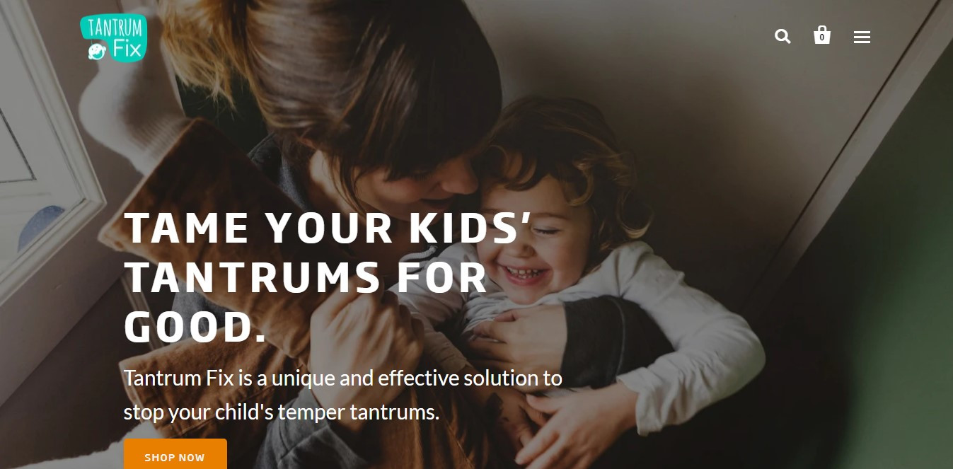 Tantrum Fix Website A woman is holding a baby in her arms